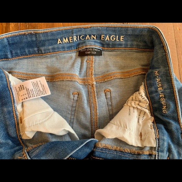 AMERICAN EAGLE Hi-Rise Jegging, Next Level Stretch temp tech Size 0 Regular - Picture 6 of 10